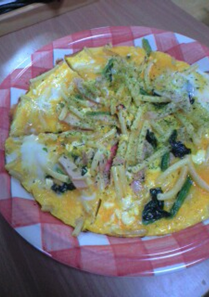 母直伝！簡単☆大皿料理☆パスタの卵蒸し-レシピのメイン写真