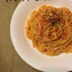 รูปของ なんちゃって♡蟹トマトクリームパスタ