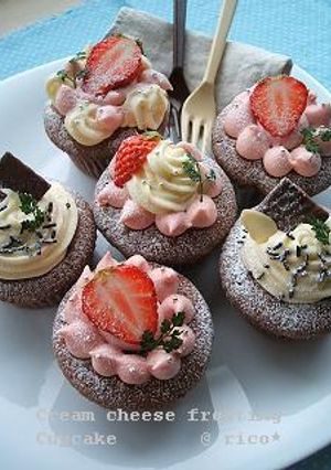 クリームチーズフロスティングカップケーキ-レシピのメイン写真