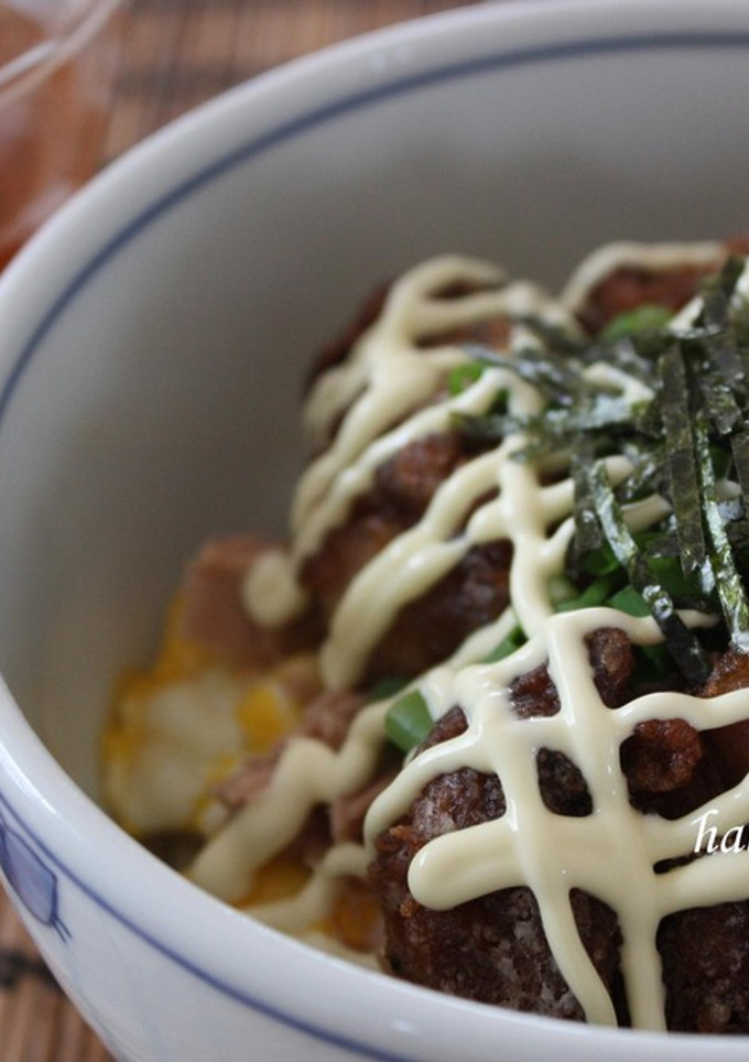 唐揚げツナマヨ丼～☆-レシピのメイン写真