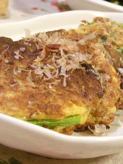 少ない材料で☆ニラと納豆のふわふわお焼き-レシピのメイン写真