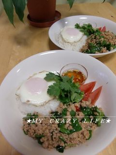 ガッパオ★鶏肉のバジル炒めご飯-レシピのメイン写真