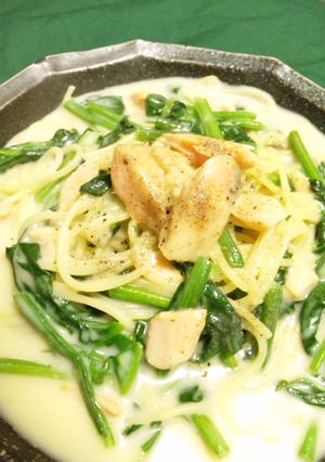 鮭とほうれん草✿クリームパスタ-レシピのメイン写真
