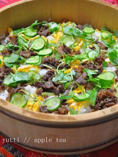 牛肉しぐれのちらし寿司-レシピのメイン写真