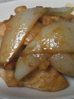 びっくり!簡単な新玉ねぎと鶏の炒め物。-レシピのメイン写真
