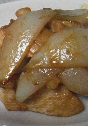 びっくり！簡単な新玉ねぎと鶏の炒め物。-レシピのメイン写真