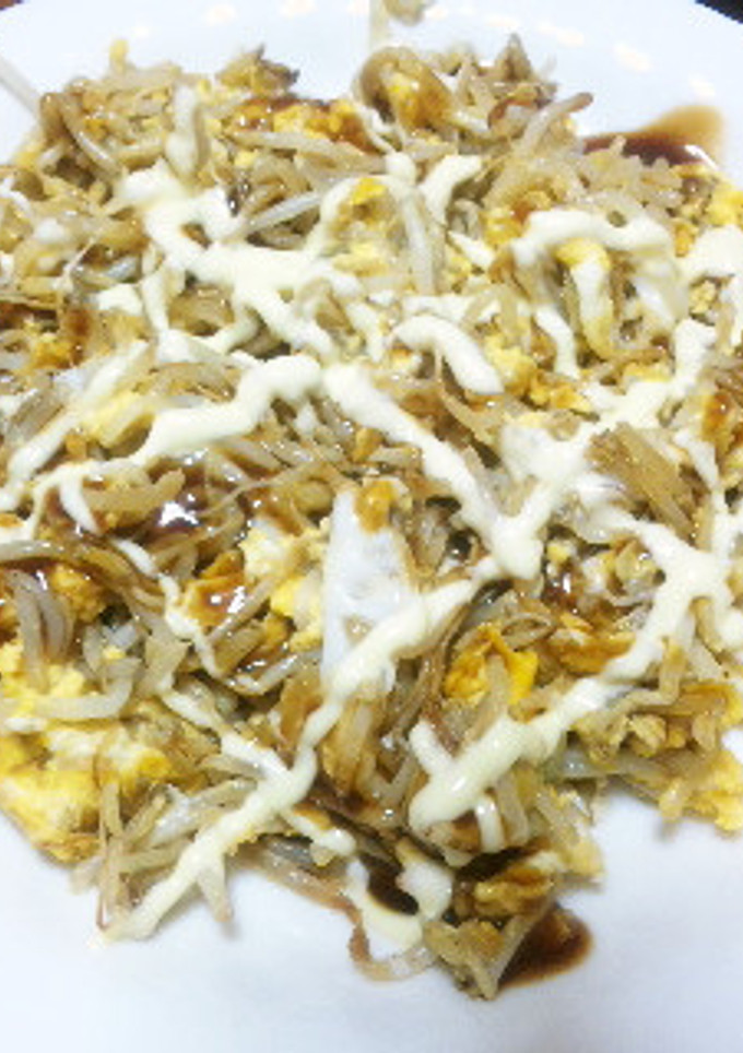もやしと卵のお好み焼き風-レシピのメイン写真