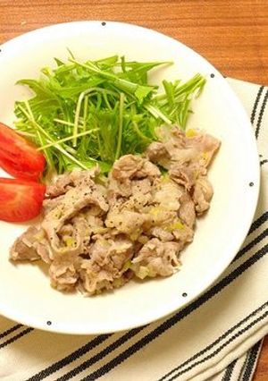 ごはんがすすむ♪簡単ねぎ塩ポーク-レシピのメイン写真