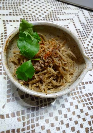 牛肉とごぼうのお惣菜-レシピのメイン写真