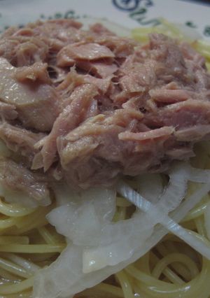 ツナ缶と新玉ねぎで和風パスタ-レシピのメイン写真
