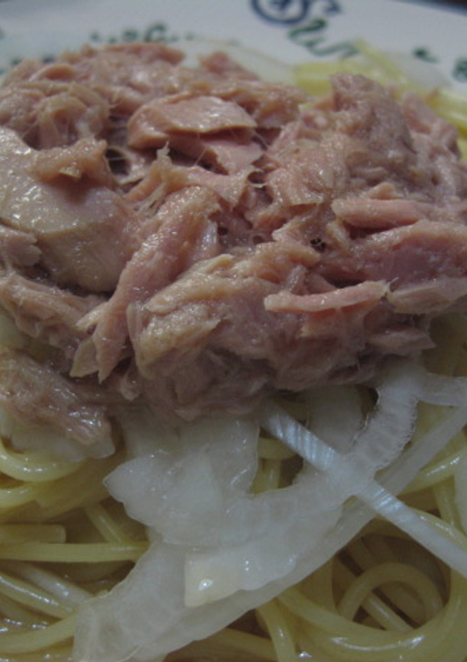 ツナ缶と新玉ねぎで和風パスタ-レシピのメイン写真