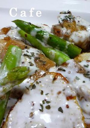 チキンとたけのこの粒マスタードソース-レシピのメイン写真