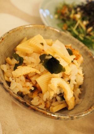 たけのこわかめご飯！-レシピのメイン写真