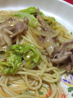 ルクエで♪焼き肉のタレ使った♪焼肉パスタ-レシピのメイン写真