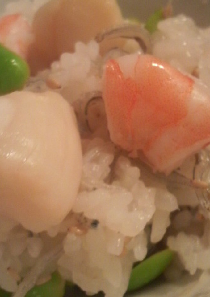 簡単混ぜるだけ!!枝豆と小柱のおこわ-レシピのメイン写真