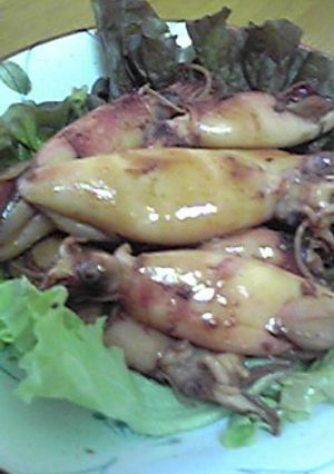 旦那の好物♪イカのレモンバター醤油炒め♪-レシピのメイン写真