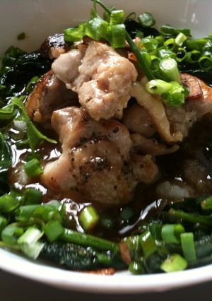鶏もも肉とほうれん草のソテーポン酢ソース-レシピのメイン写真