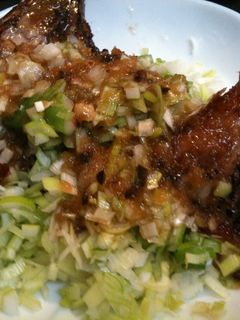 ねぎどっさりマグロのカマ焼き-レシピのメイン写真