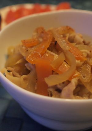 煮込むだけ！我が家の美味しいえのきの豚丼-レシピのメイン写真