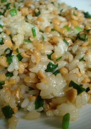 納豆チャーハン♪納豆とニラだけだよぉ~-レシピのメイン写真