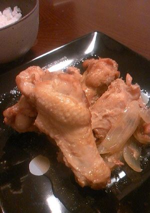 手羽元の照り煮にんにく醤油で＠圧力鍋-レシピのメイン写真