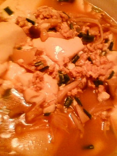 煮た豆腐 きのこも入れてヘルシーに!-レシピのメイン写真