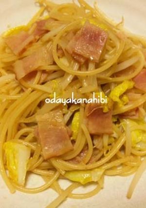 しゃきしゃきもやしの和風パスタ-レシピのメイン写真