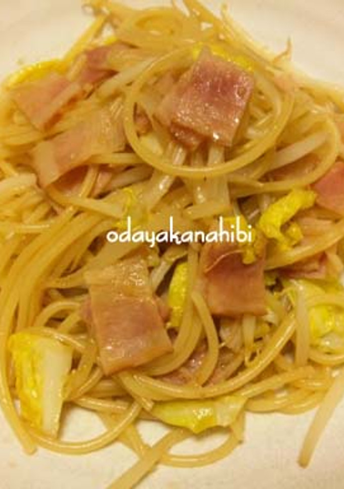 しゃきしゃきもやしの和風パスタ-レシピのメイン写真