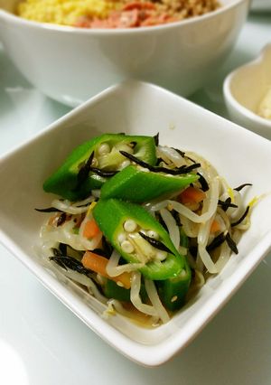 おくらひじきの野菜和え-レシピのメイン写真
