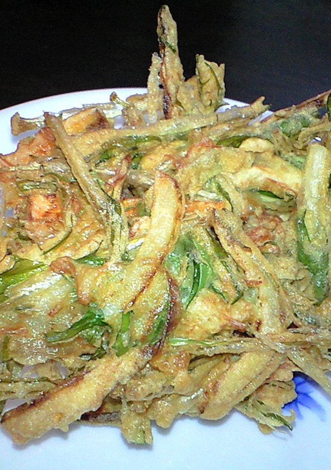水菜のかき揚げ-レシピのメイン写真