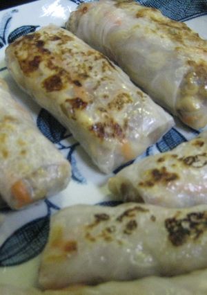 焼いちゃう生春巻き　カリッとモチモチ♪-レシピのメイン写真