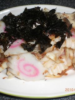 なるととエリンギのおかかバター炒め-レシピのメイン写真