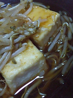 ヘルシー♪揚げ出し豆腐のもやしあんかけ-レシピのメイン写真