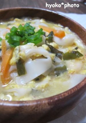 ささっと作れる！ふわふわ卵のうどん-レシピのメイン写真
