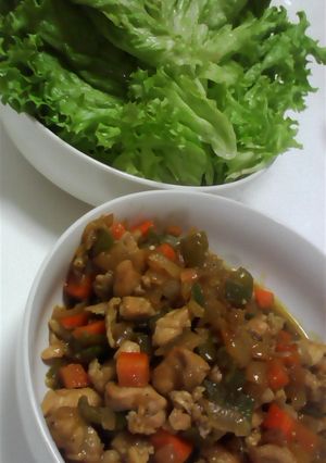 チキンドライカレー★レタス包み♪-レシピのメイン写真