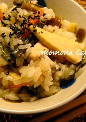 山菜たっぷり炊き込みご飯*-レシピのメイン写真
