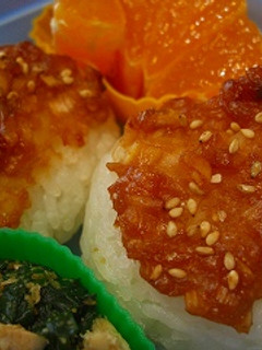 お弁当☆夜食にも!ネギ味噌焼きおにぎり-レシピのメイン写真