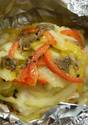 鶏肉とアンチョビのホイル焼き-レシピのメイン写真