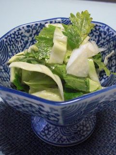 セロリの葉とキャベツの塩だれサラダ-レシピのメイン写真