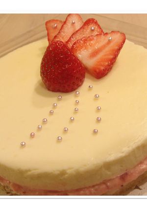 とろ~りいちごのレアチーズケーキ-レシピのメイン写真