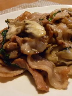 豚バラと舞茸の大葉炒め-レシピのメイン写真
