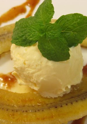 バナナフランベ　カラメルソース添え-レシピのメイン写真
