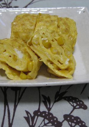 バターコーン入り卵焼き♪-レシピのメイン写真