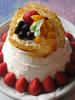 簡単☆飴細工のイチゴのショートケーキ-レシピのメイン写真