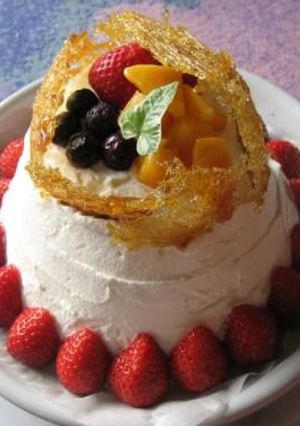 簡単☆飴細工のイチゴのショートケーキ-レシピのメイン写真