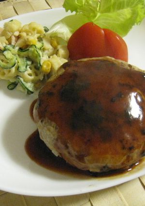 豚肉100%でもおいしい！ハンバーグ-レシピのメイン写真