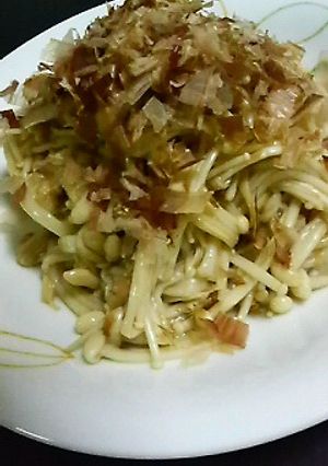 簡単・節約副菜♪えのきのからし酢醤油あえ-レシピのメイン写真