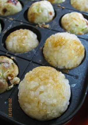 たこ焼きのついでに、焼きおにぎり！-レシピのメイン写真