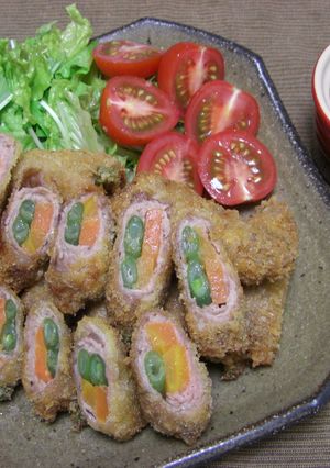 豚肉の野菜巻きフライ-レシピのメイン写真