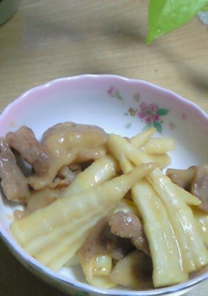 竹の子【笹竹】豚味噌炒め-レシピのメイン写真